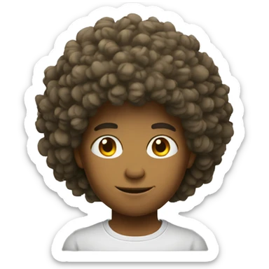 Dragon avec coupe afro sticker