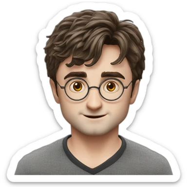 daniel-radcliffe harry potter headshot sticker