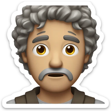 Man going crazy sticker