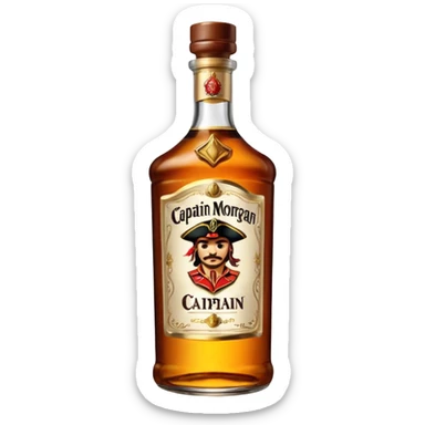 Bouteille de Captain Morgan sticker