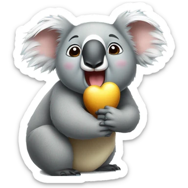 Koala lanzando un beso  sticker