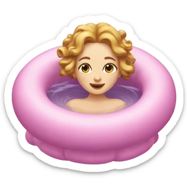 ophelia floating sticker