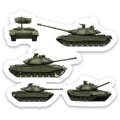 T-90 russian tank sticker