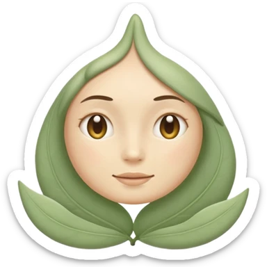 Minimal wellness emoji representing tighter skin and firmness,
subtle lifting effect, smooth contours, calm and natural,
no beauty or cosmetic symbols, soft sage green color palette sticker