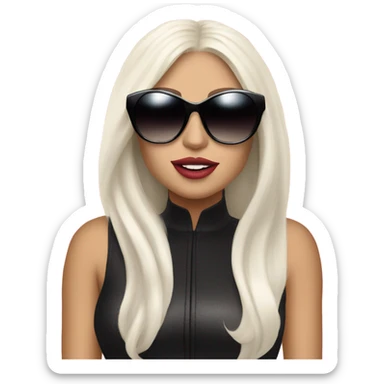 Make me a lady gaga emoji sticker
