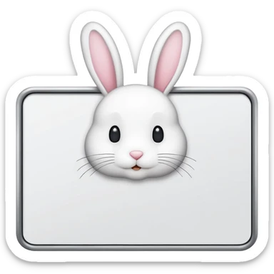 make a white billboard with the text “bun you” inside lt without a bunny just the text  sticker