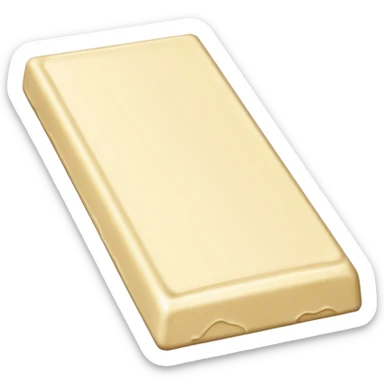 White chocolate bar sticker