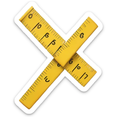 yellow ruler sticker