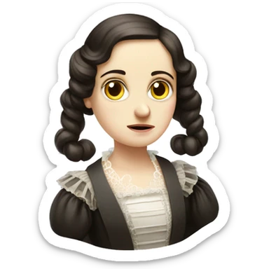 Ada Lovelace unhappy very upset face frowning sad sticker