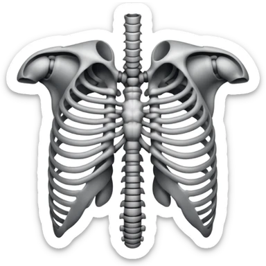 Ribcage X ray sticker