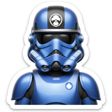 a blueberry star wars death trooper sticker