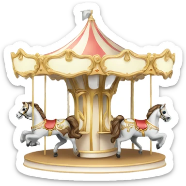 Elegant carousel  sticker