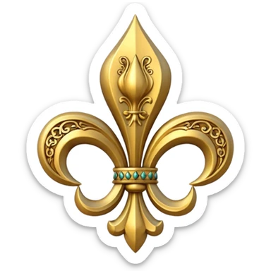 Fleur the lis royal symbol sticker