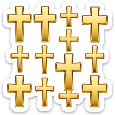 Cross emojis sticker
