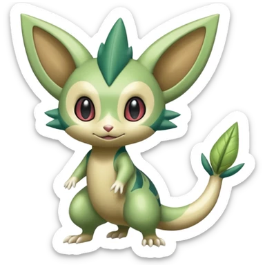 Sneasel-Treeko-Furret-Celebi-fusion sticker