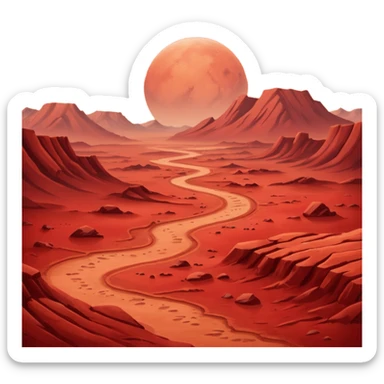 Mars only  sticker
