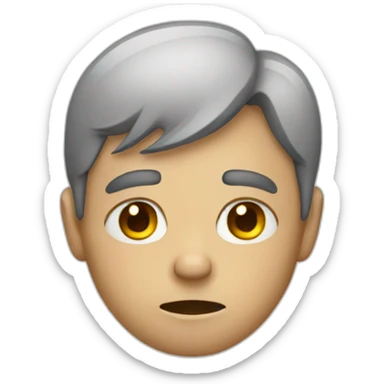 Crying painter sticker