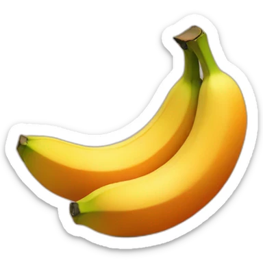Banana in between 2 oranges sticker