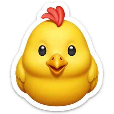 chicken 3d imoji transparen  sticker