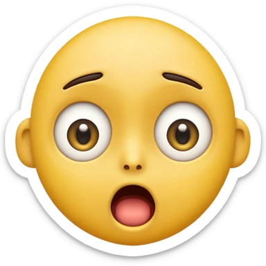 Generate a shocked funny emoji sticker