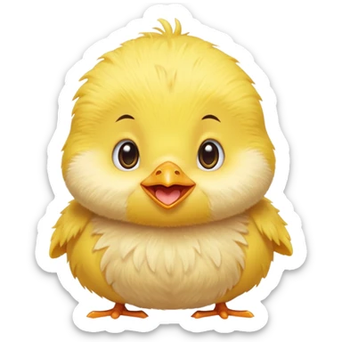 جوجه شیطون

Playful mischievous baby chick Lex, cheeky smile, bright eyes, round fluffy body, emoji style sticker