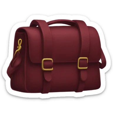 dark red channel bag sticker