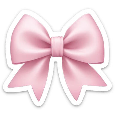 Light pink bow sticker