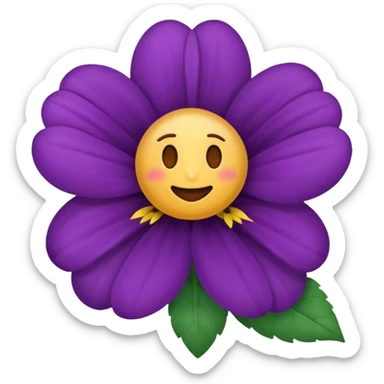 um emoji de cardo a flor sticker
