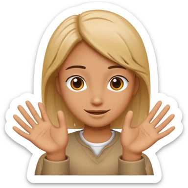 positive attitude hands sticker