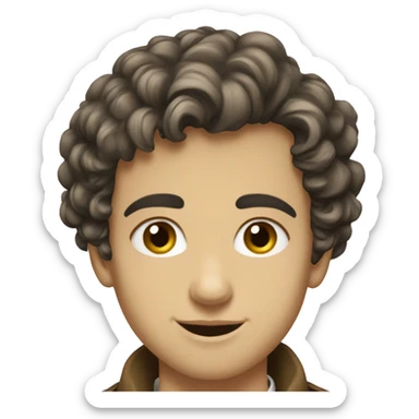 19th century young prest talian sticker