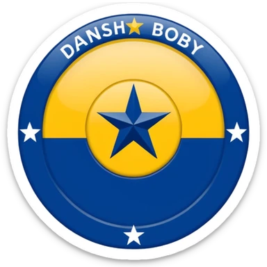 The real logo of the danish football club Brøndby IF and the way it really looks in real life sticker