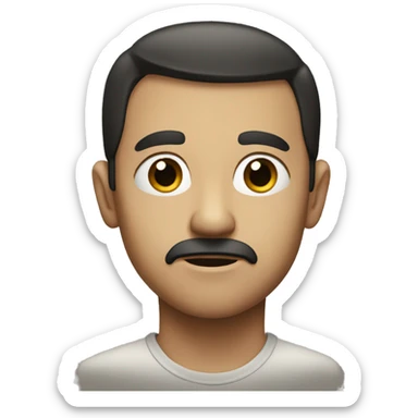 A side eye suspicious look  sticker