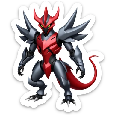 Scizor-Bisharp-Darkrai-Fakémon-hybrid-creature (full body)  sticker