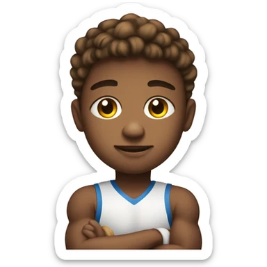 raising a kid, young athlete like boxer sticker