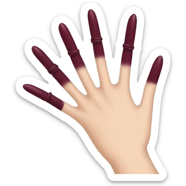 burgundy 💅  sticker