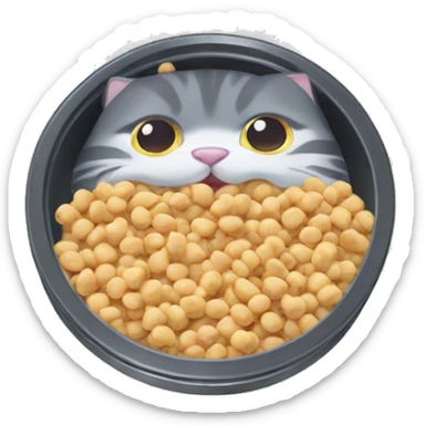 cat food can with Thunfish sticker