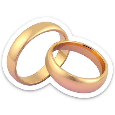 wedding rings sticker