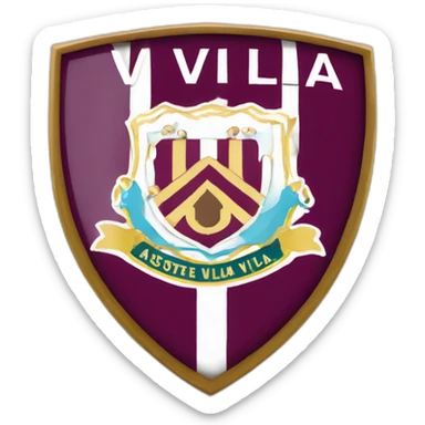 aston villa crest sticker
