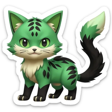 Floragato-Meowscarada-Pokémon (full body) sticker
