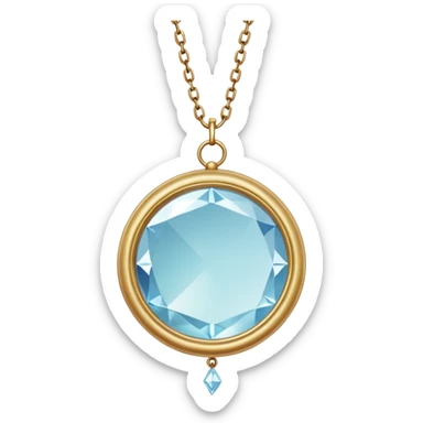 A crystalline fine delicate pretty gorgeous elegant small beautiful ethereal hanging chained tiny mirror  sticker
