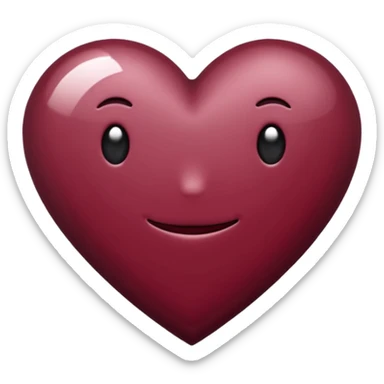 Love burgandy sticker