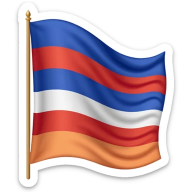 make armenian flag sticker