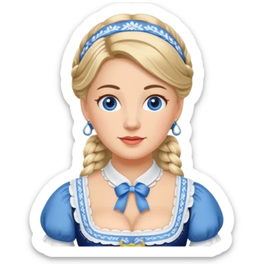 Bier dirndl sticker