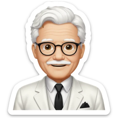 Kernel sanders sticker