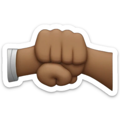 fist bump sticker