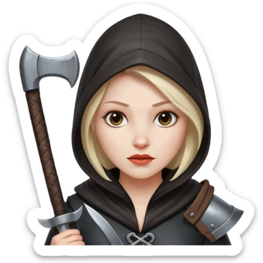 woman executioner sticker