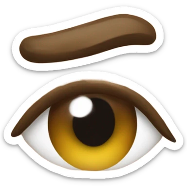 Rolling my eyes and biting my lip sticker