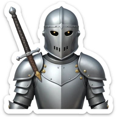Headless Knight with Sword close up sticker