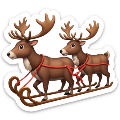 now make alot of them pulling a sleigh \ sticker
