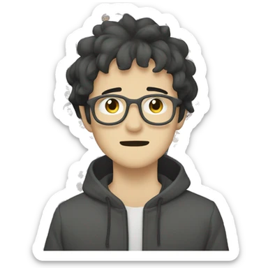 Make me a twitch emoji in the style of the anime character Satoru Gojo sticker